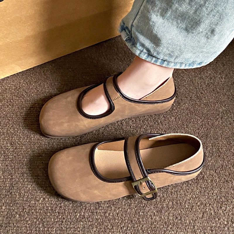 

Женские повседневные туфли-балетки и лоферы в стиле стритвир, однотонные