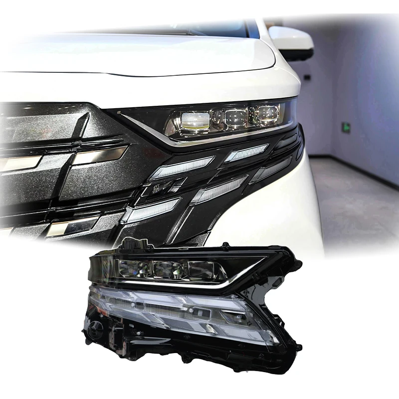 

Для 2024 Toyota Alphard трехглазные матричные фары, детали для замены или обновления с 2015-2024 гг.
