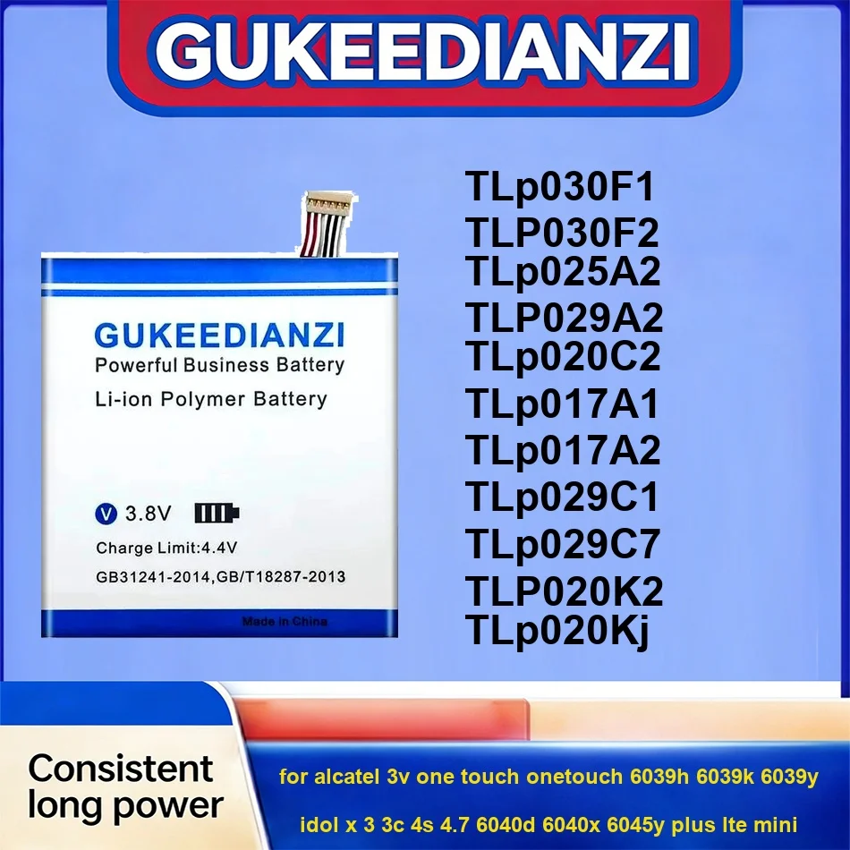 Batería TLp020C2 TLp029C1 para Alcatel 3V One Touch Onetouch 6039H 6039K 6039Y Idol x 3 3C 4S 4.7 6040D 6040X 6045Y Plus Lte Mini