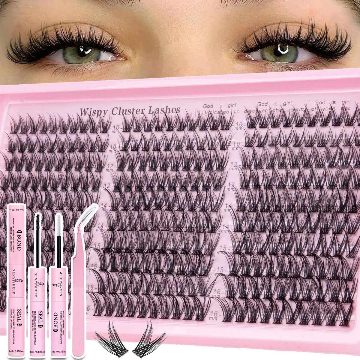 Eyelash Extension C Curl - Kirpik Demetleri Kiti, Hafif Kirpik Uzatmaları,