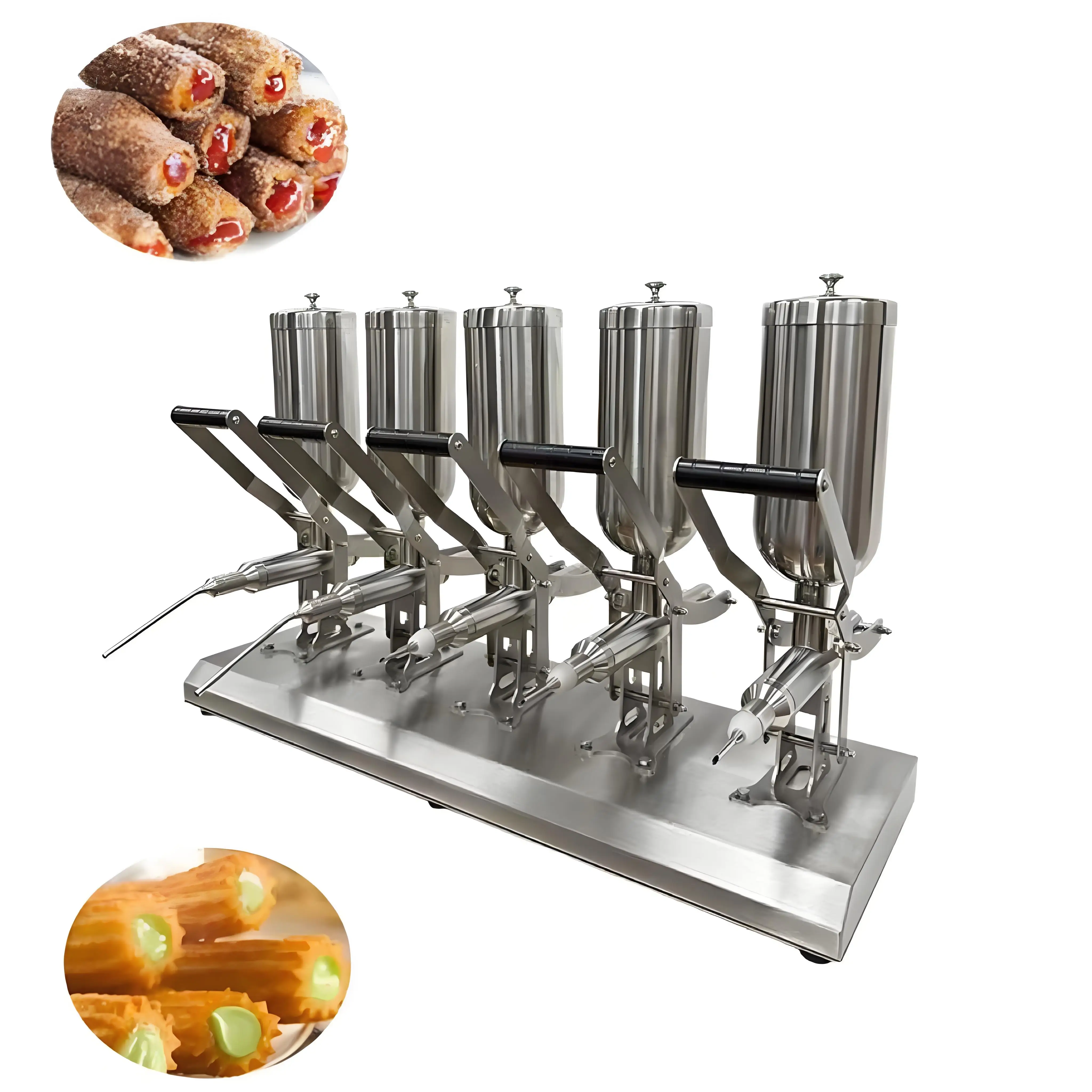 Puff Cream Filling Machine Five-head Core Injection Machine Chocolate Sauce Filling Commercial Household