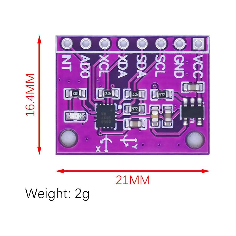 QMI8658 sensor module compatible with BMI160 six-axis gyroscope evaluation board 6DFO instead of MPU6050