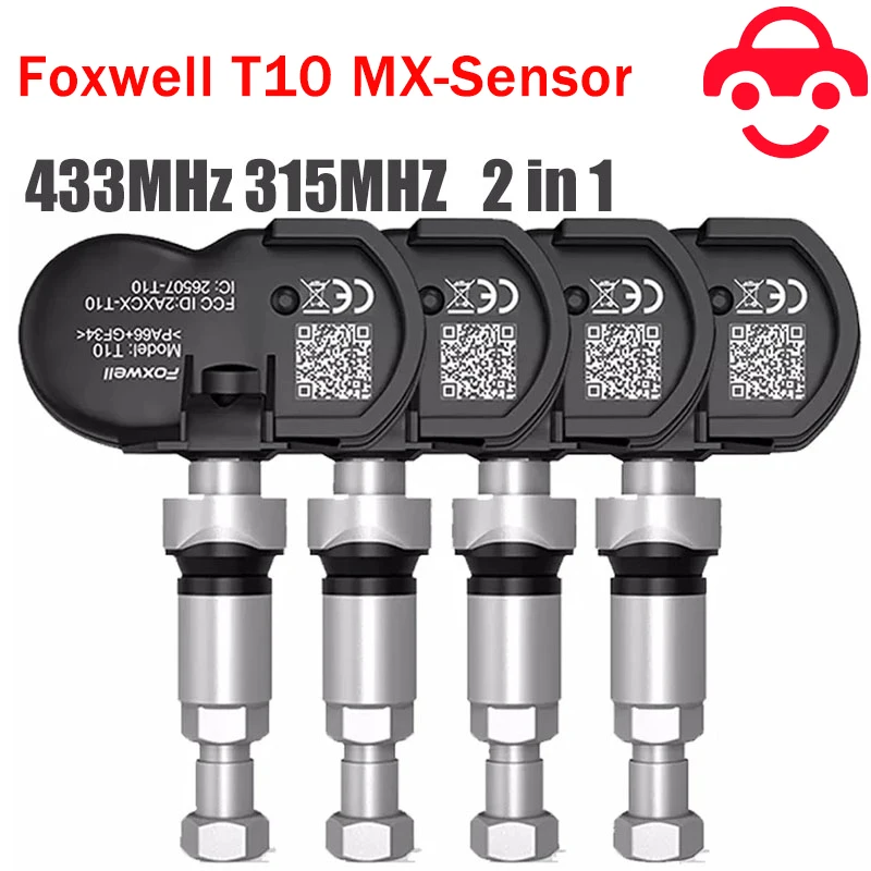 Foxwell T10 MX-Sensor TPMS 2 in 1 433MHz 315MHZ OE Universal Activate Programming Tire Pressure Monitor Test Repair Tools