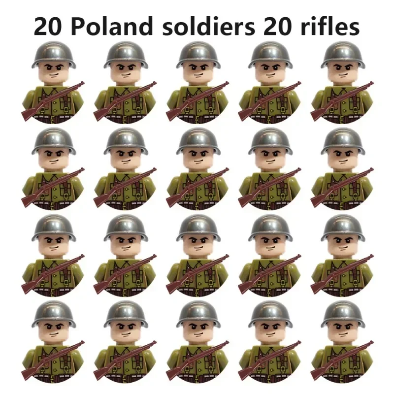 Militärsoldaten-Mini-Figuren-Bausteine in verschiedenen Stilen, DIY-Bausteine zum Zusammenbauen, Sammelspielzeug und Geschenke für Kinder – Detail 4