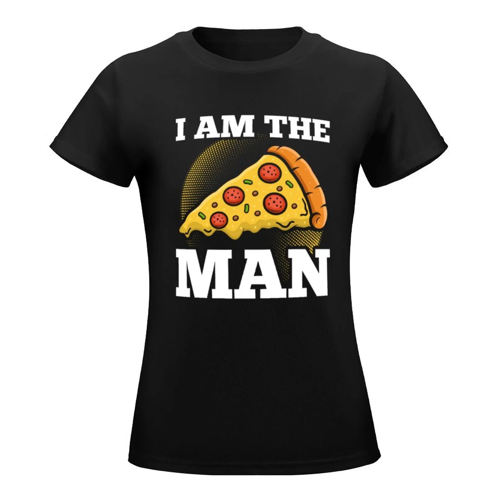 Man Funny Pizza Fast Food Lover T-Shirt animal print anime clothes black t-shirts for Women