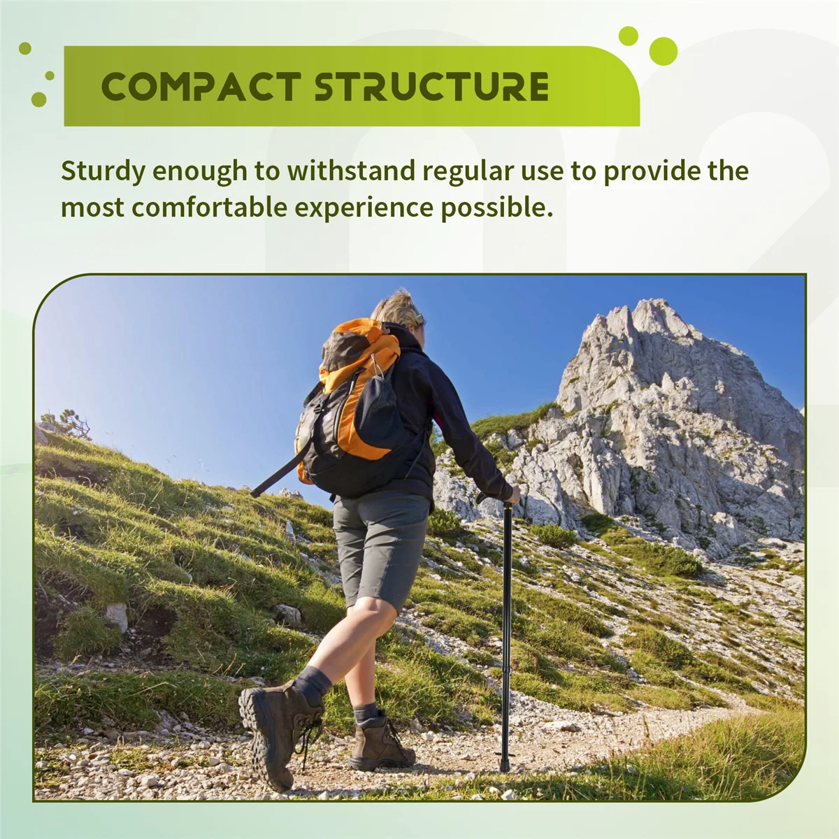 อลูมิเนียมคุณภาพดีกว่าไม้เท้า Ultralight ไม้เท้าปรับได้สําหรับผู้สูงอายุ