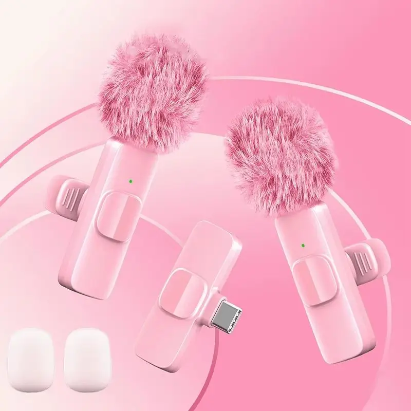 Wireless Lavalier Microphone USB C Mini for iPhone 17/16/15 Android Noise Reduction Vlog YouTube Recording Lavalier Microphone