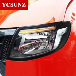 Car Accessories ABS Head Light Covers Surrouds For Ford Ranger Wildtrak T6 2012 2013 2014 Pickup Truck YCSUNZ