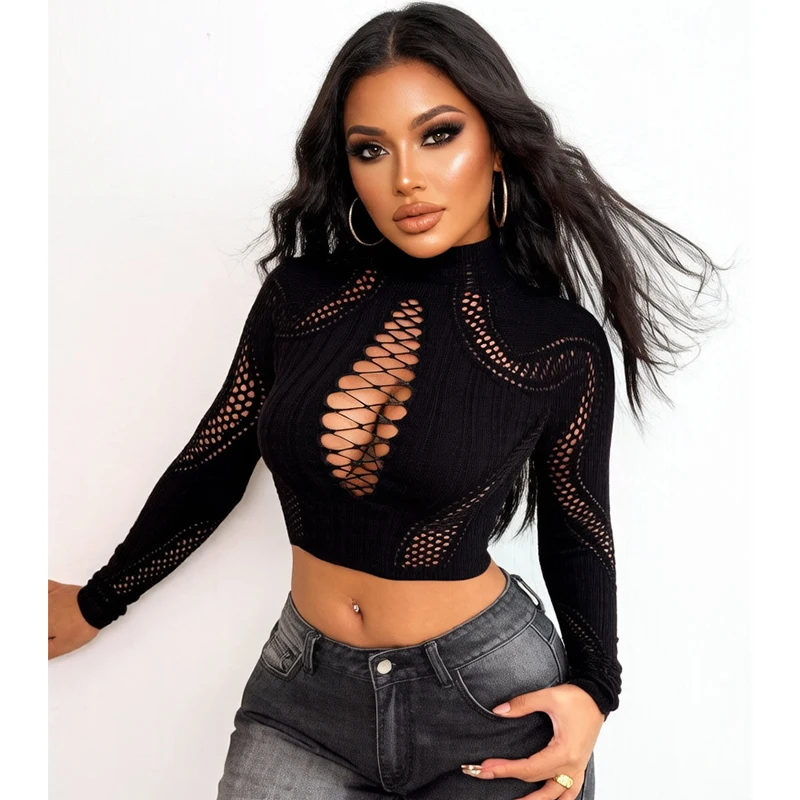 Hollow Out Fishnet Beach Cover Up Bodycon Dress, Sheer Mesh Festival Swimwear for Women Summer