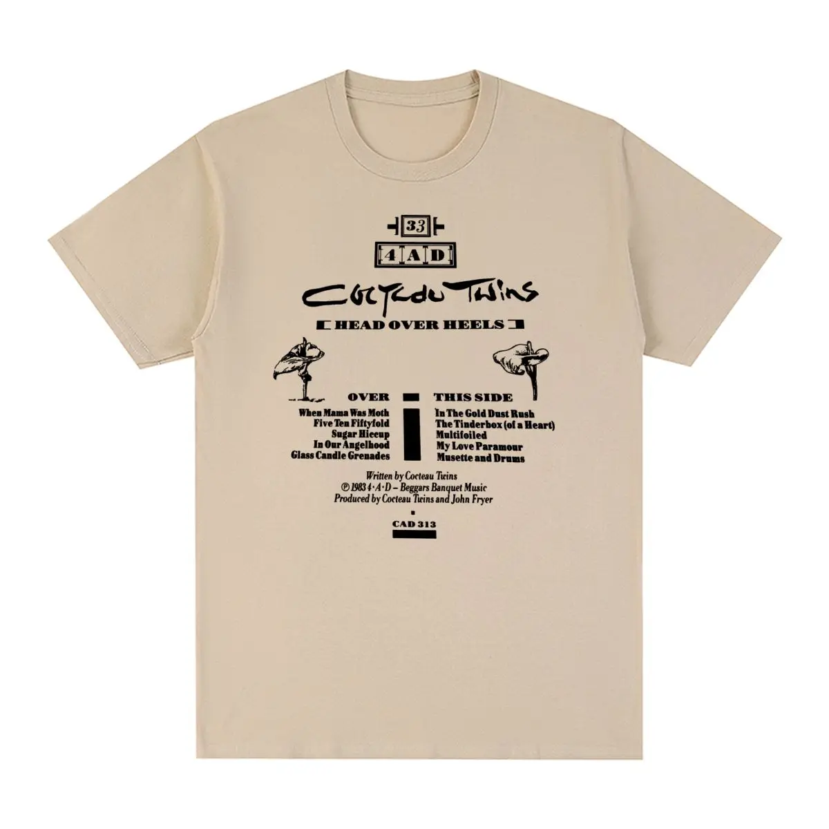 Cocteau Twins T-shirt Heaven Or Las Vegas 4Ad Robin Guthrie Elizabeth Frazer This Mortal Coil Men T shirt Tee Tshirt Womens Tops
