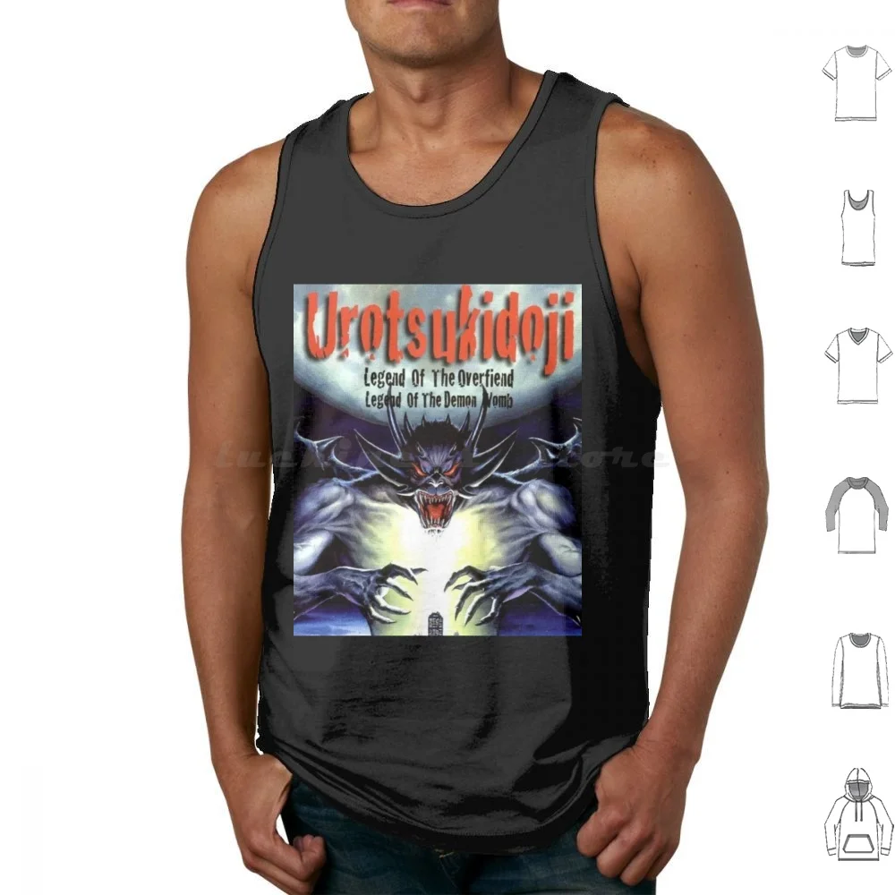 

Urotsukidoji Tank Tops Vest Sleeveless Urotsukidoji Japan Japanese Legends Animated Terror Demon Animals Humans Blue