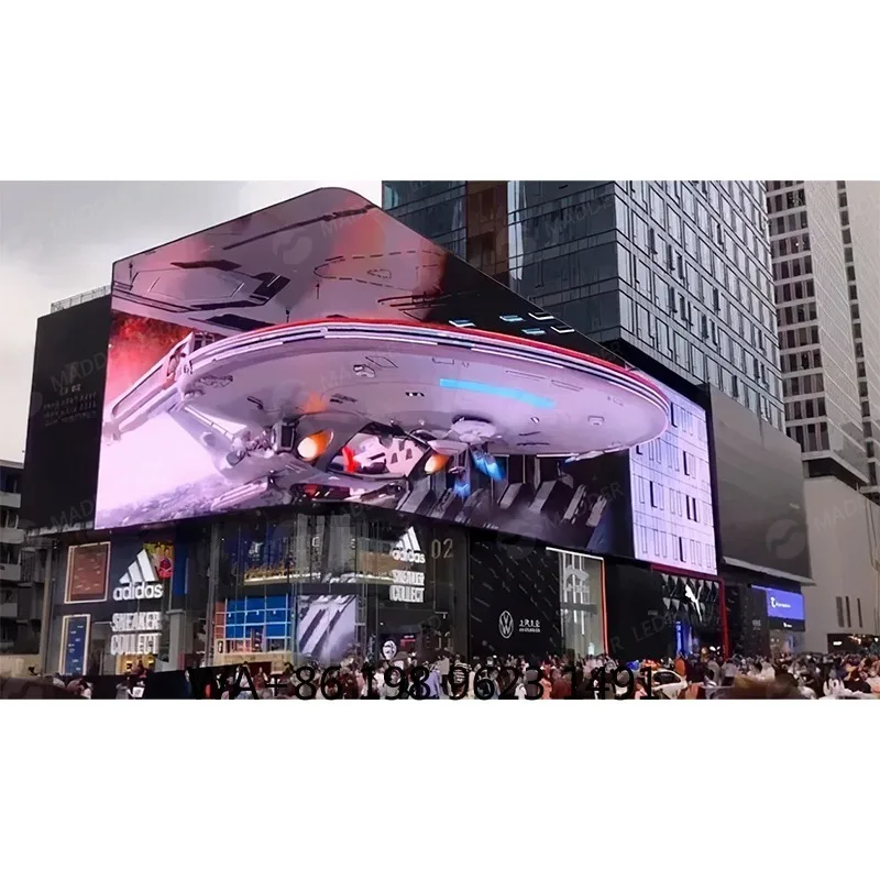 Flexible HD Outdoor LED Display Screen Waterproof Bendable Video Wall for Outdoor Commercial Advertising