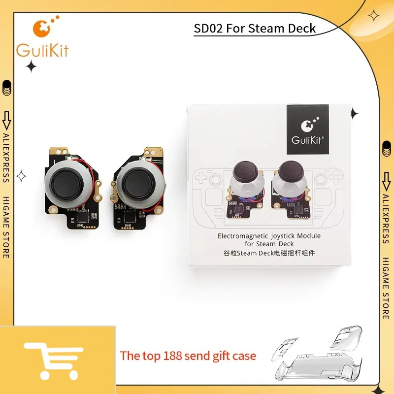 Gulikit Patented No Drifting Joystick Design For Steam Deck Electromagnetic Joystick Module For Repair Replacement SD02