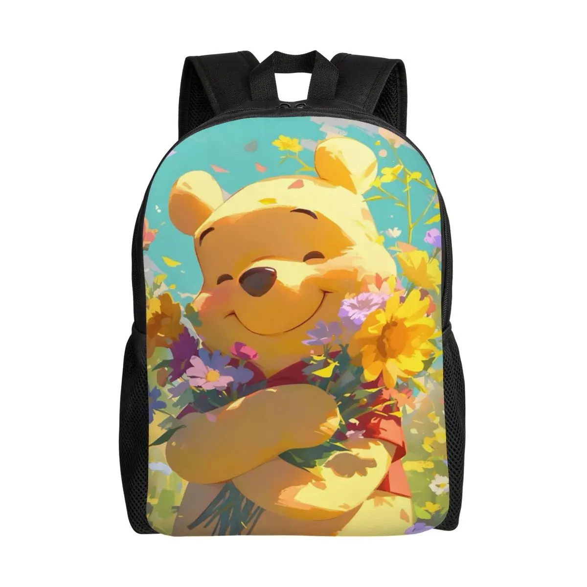 

Customized Adorable Winnie Pooh Backpacks Women Men Fashion Bookbag for College School Kawaii Cartoon Bags