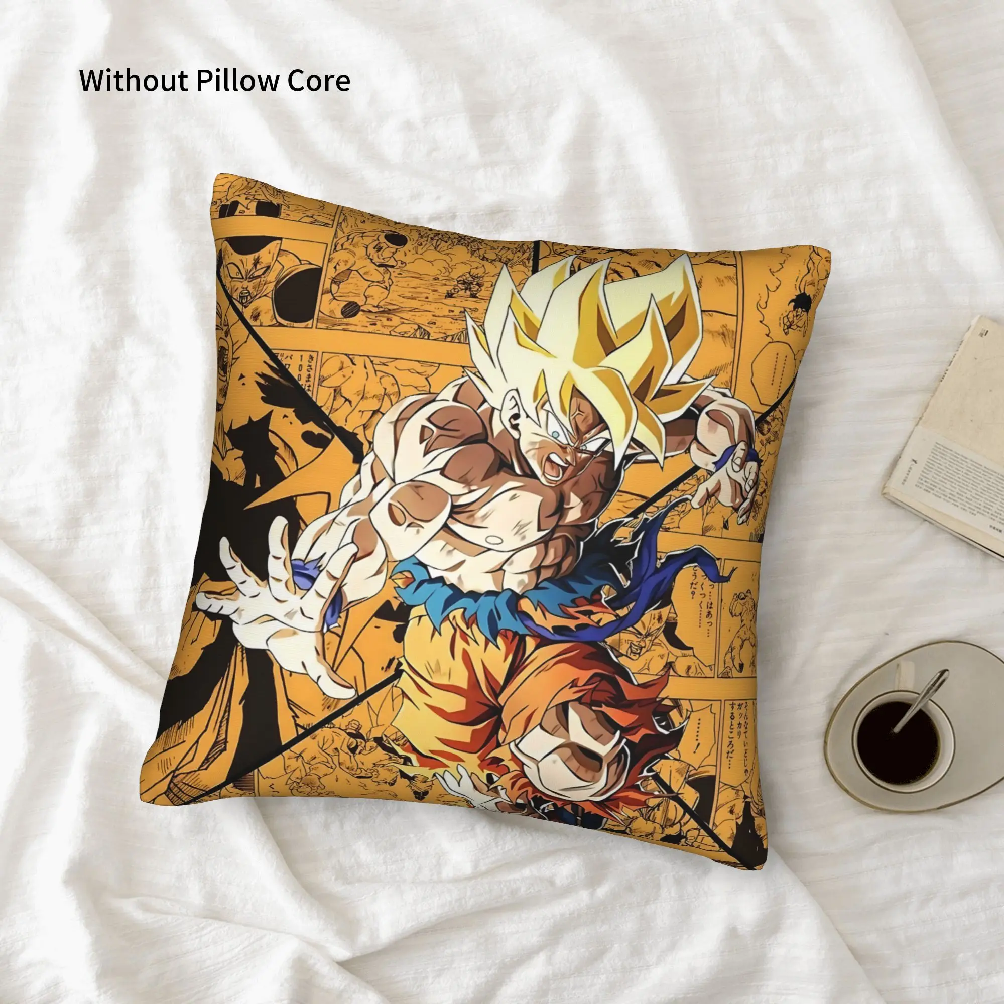 1PC Dragon Ball Goku Pillow Case Double-Sided Printing Anime Sofa Cushion Bedroom Bedside Pillow