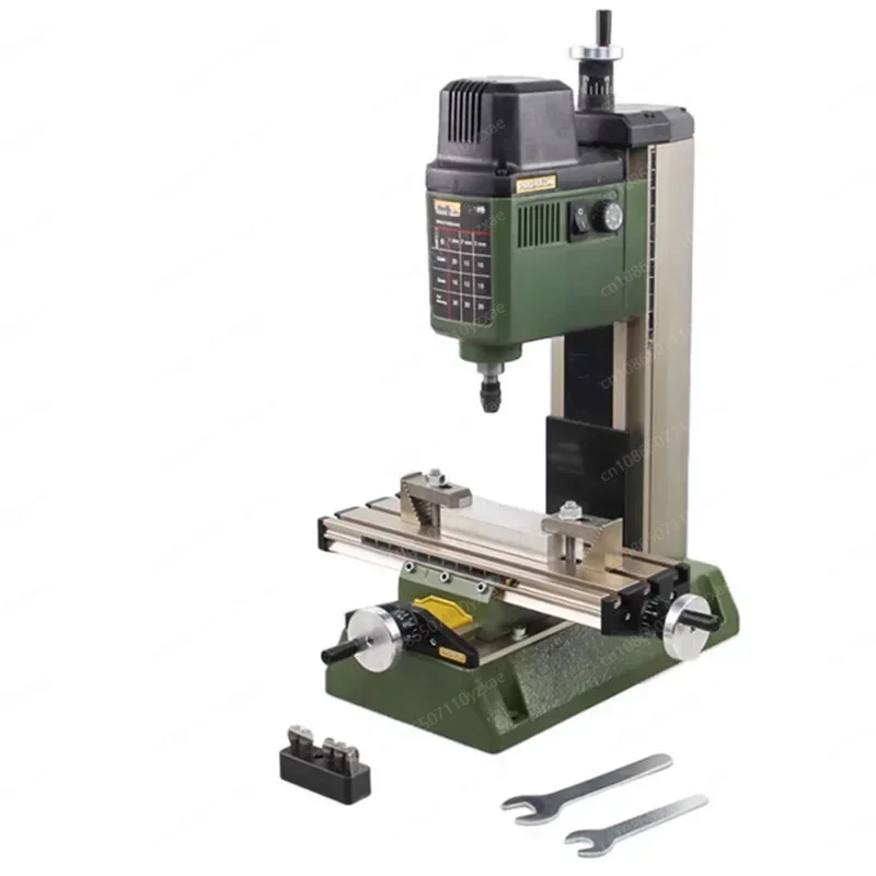 Milling Machine Bench Driller Woodworking Lathe with Optional Dividing Head Chuck Tungsten Steel Cutter Bits Vise