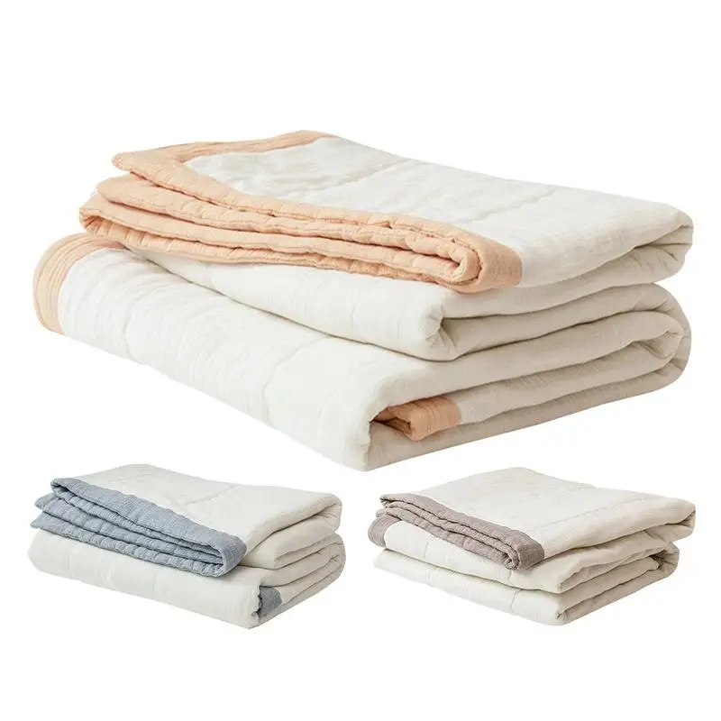 

Light Quilt Solid Color Quilt Lightweight Bedspreads Soft Reversible Quilt Bed Coverlet Summer Coverlet Bedroom Cooling Fabric