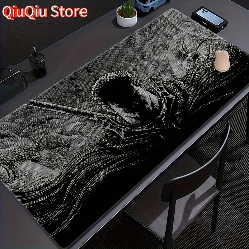 

Sculptural Art Pattern Gaming Mouse Pad - Non-Slip Rubber Base, Precision Stitched Edges, Waterproof Oblong Desk Mat for Office