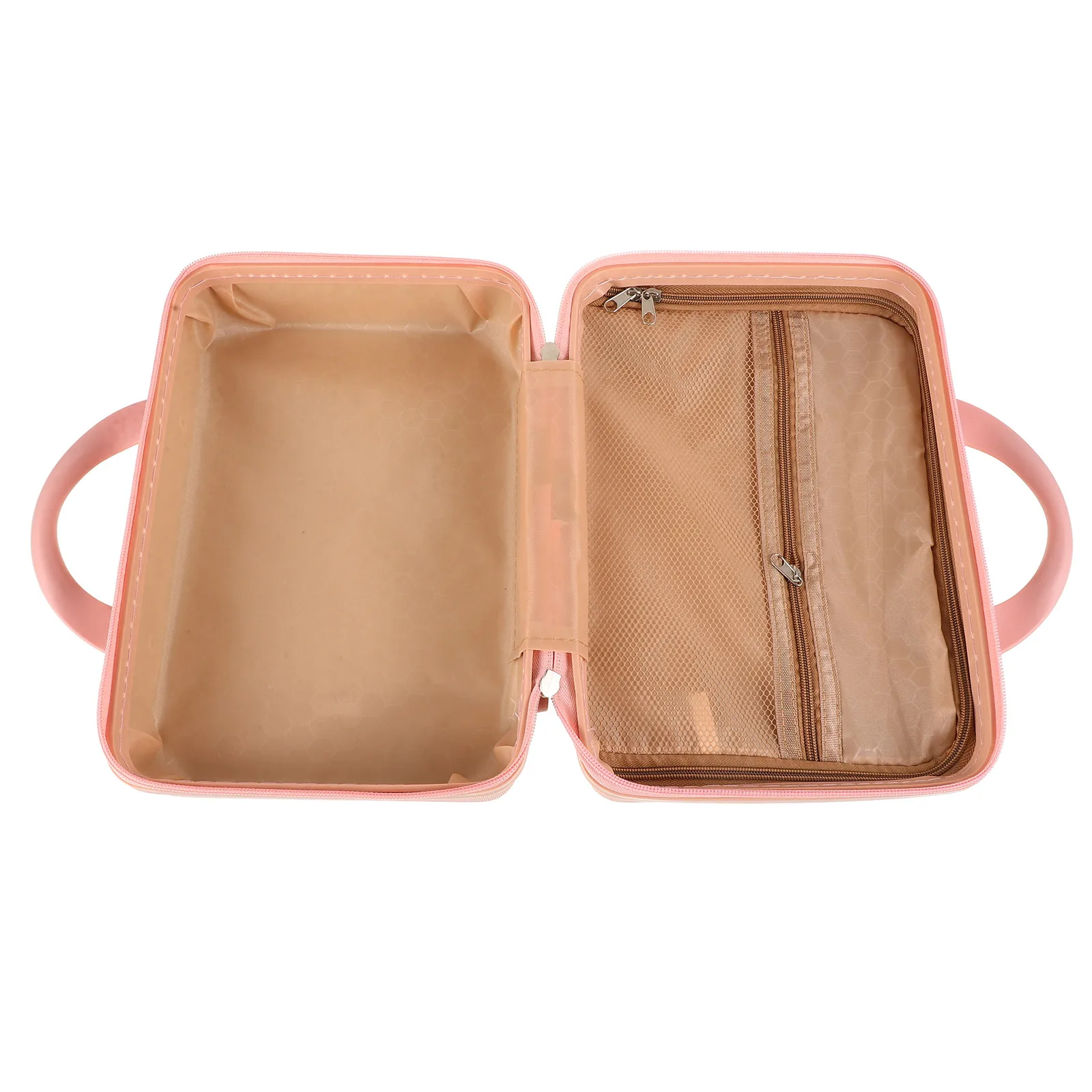 

Durable 14 Inch Makeup Case Travel Organizer Large Capacity Hard Shell Mini Luggage Vanity Case for Cosmetics Jewelry