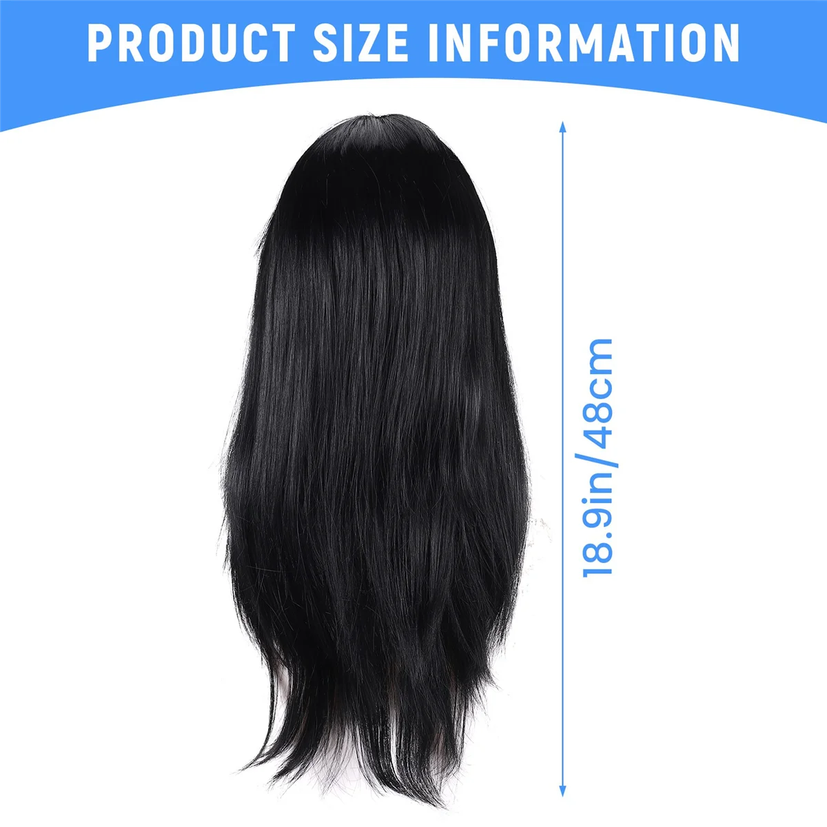 Black Stylish Women Long Straight Wigs Dress Cosplay Costume Party Wig