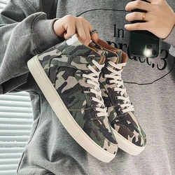 Hip hop Camouflage Shoes Men Casual Sneakers High Top Plaform Comfy Big size 47 Men Running Board Shoes Trend Tenis masculino