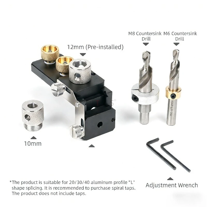 

20/30/40 Aluminum Profile Track Drill Guide Punch Locator Drilling Jig Tapping Auxiliary Tapping Punching Assistant Tool