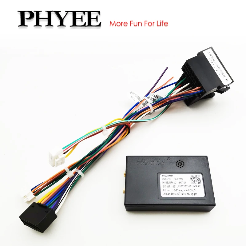 

Wiring Harness CAN Bus Decoder 16 Pin Plug to ISO Connector Car Head Unit Cable Adapter for Renault Duster Sandero Symblo