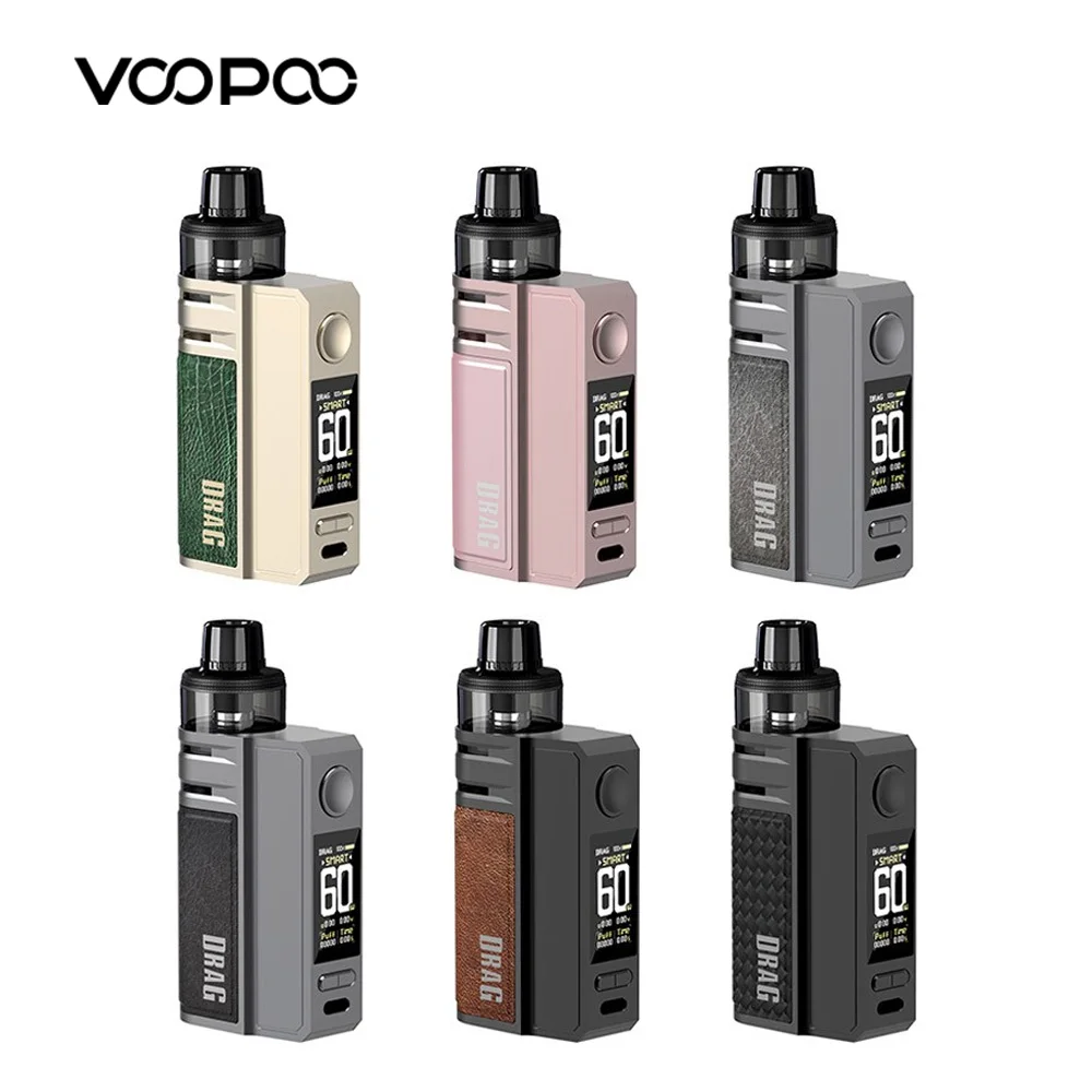 جديد الأصلي VOOPOO السحب E60 Pod Mod Kit 4.5 مللي PnP فارغة جراب الثاني خرطوشة 2550mAh بطارية 60 واط صالح PnP لفائف رئيس E السجائر