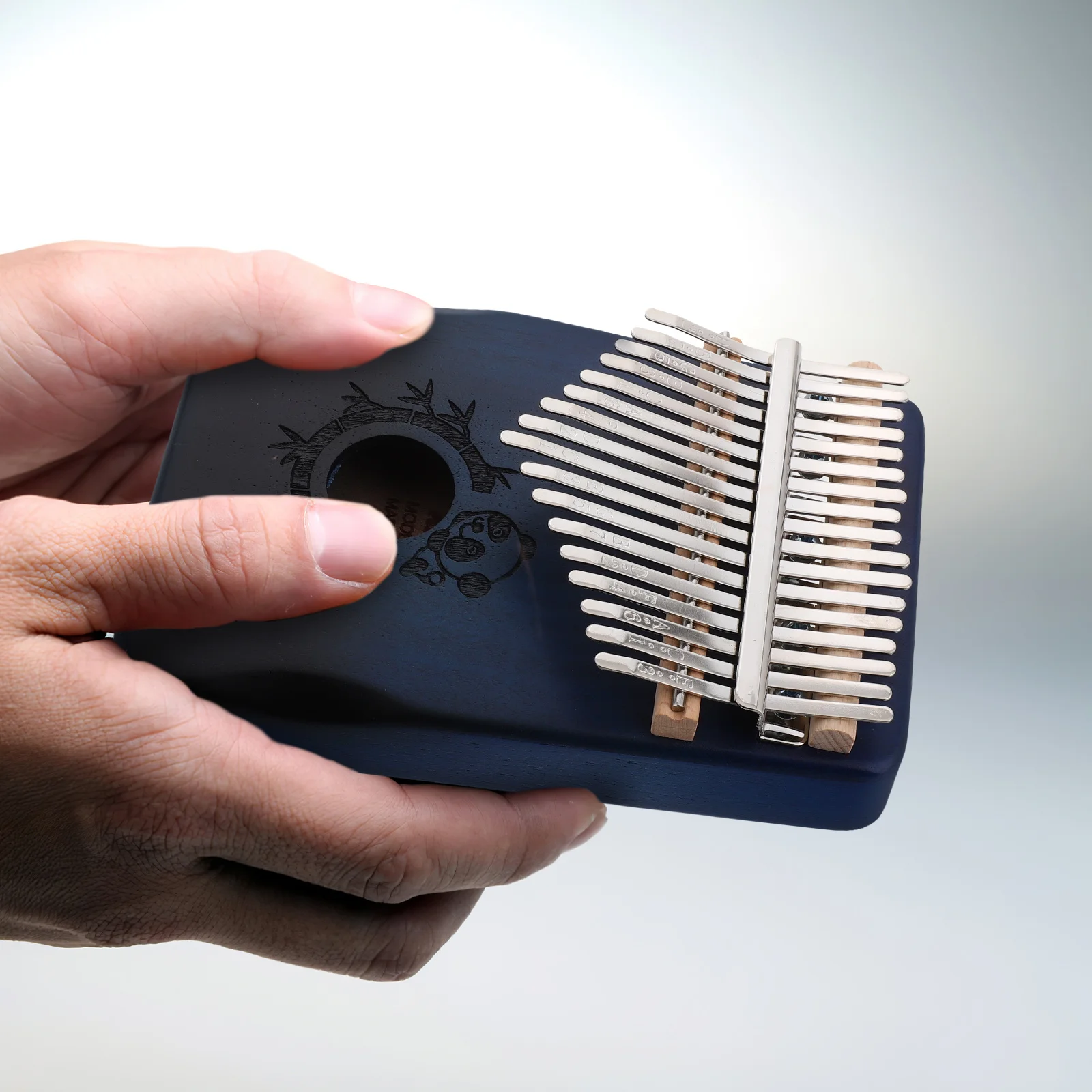 

1Set 17 Keys Thumb Piano Portable Kalimba Musical Instrument for Kids Adult Beginners Stylish Panda Design Pure Sound Quality