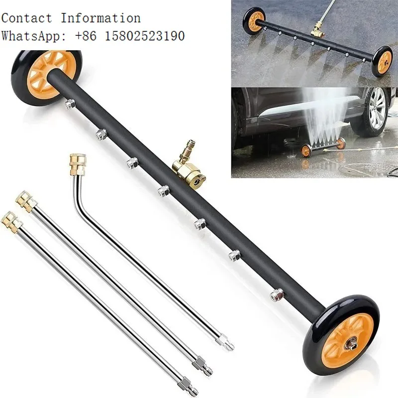 

24" 4000PSI 2-In-1 Pressure Washer Undercarriage Cleaner & Water Broom – 7 Nozzles,