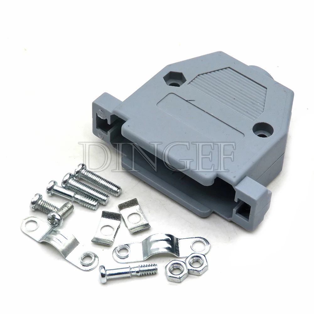 5PC DB9 DB15 DB25 DB37 serial port plastic housing 232 shell parallel port housing for DB adapter for circuit board