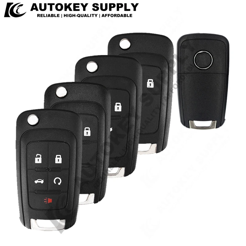 

Flip Folding Remote Car Key Shell Keyless Fob 2 3 4 5 Button HU100 Blade AKGMF101 For Chevrolet Cruze