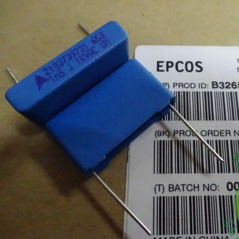 

10PCS EPCOS 0.0015uf 1000vAC DC 2KV 1.5nf 1500pf 152 B32653A8152J