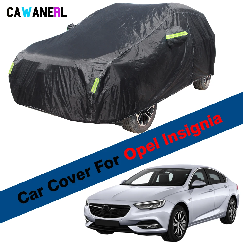 Black Waterproof Car Cover Summer Anti-UV Sun Shade Winter Rain Snow Protection Auto Cover For Opel Insignia A B 2008-2023