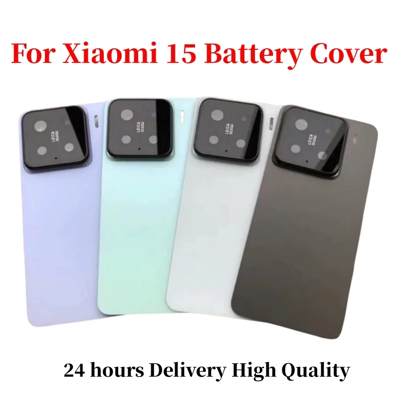 Szkło do Xiaomi 15 Pokrywa Baterii Części Zamienne do Xiaomi Mi 15 Tylna Klapka Baterii Obudowa Telefonu z Logo — zdjęcie produktu 2