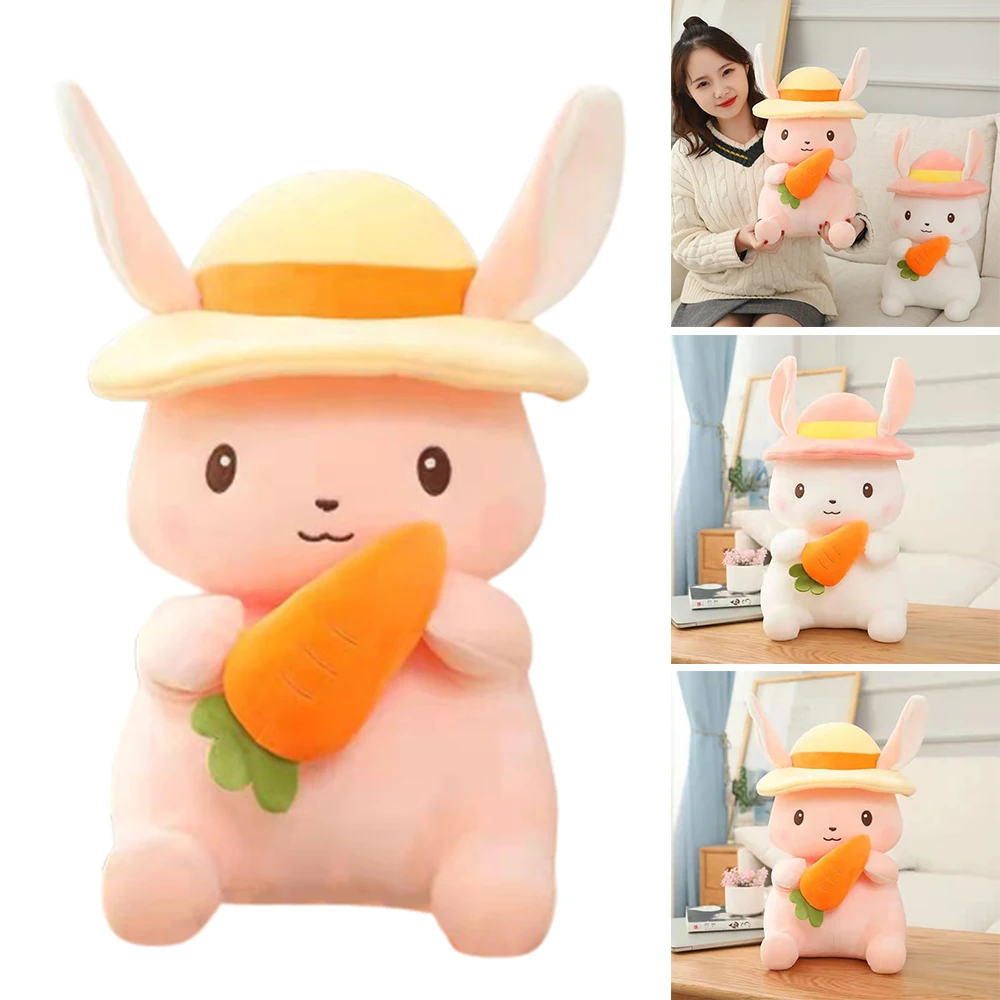 أرنب لطيف بلوشي مع نسخة Q ألعاب حيوانات محبوبة لعبة وسادة النوم #6