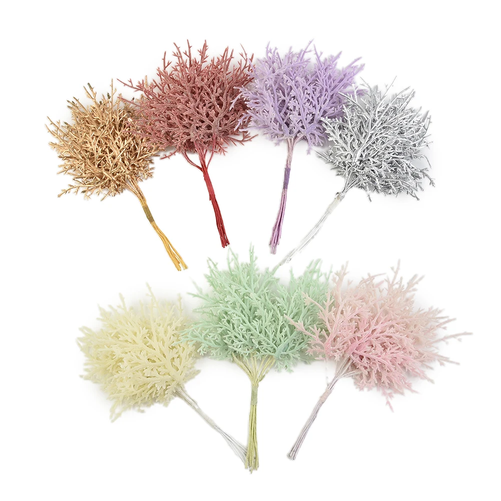 

Home Decor Party Supply Wedding Decor Artifiical Plant Christmas Grass 10PCS/bundle 15cm Pine Leaves Brand New