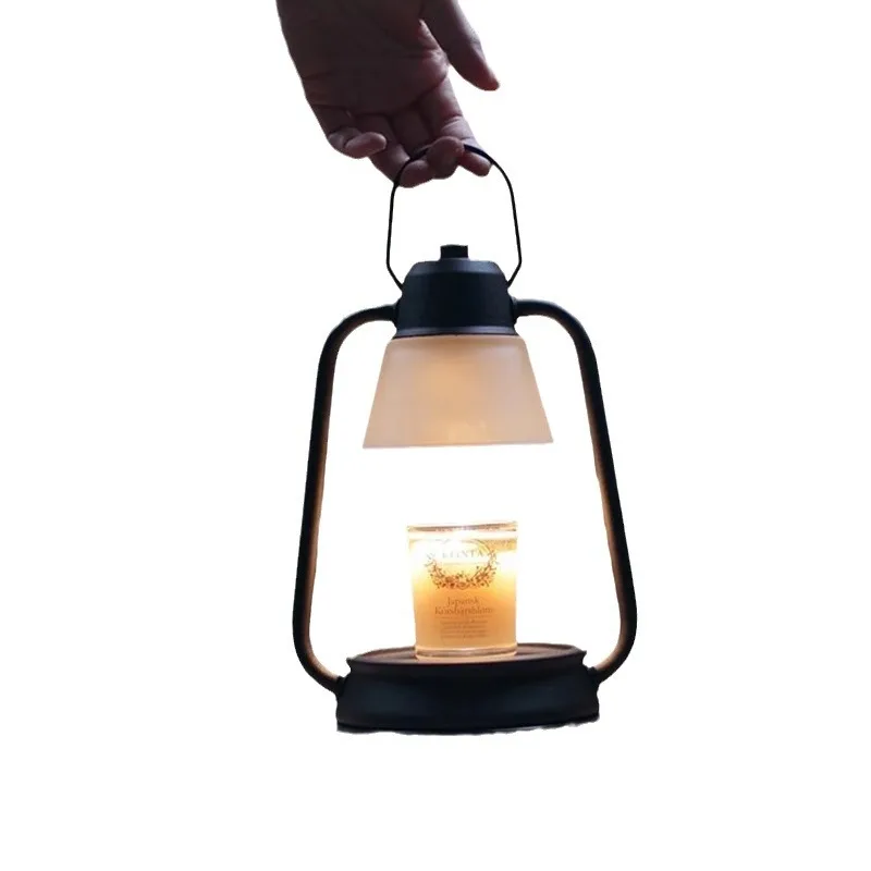 Creative and minimalist wax melting candle lamp, retro Japanese aromatherapy lamp, bedroom decoration table lamp