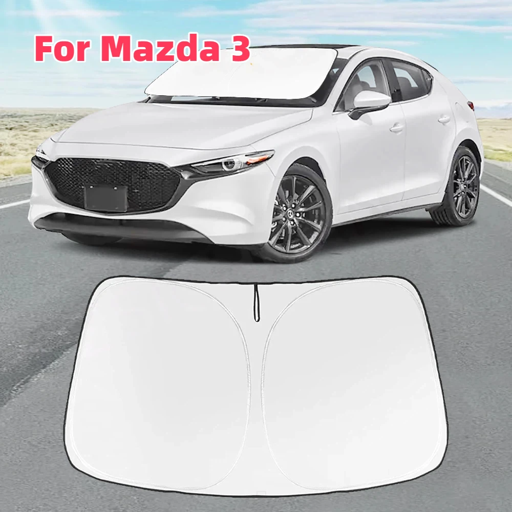 

Солнцезащитные козырьки на лобовое стекло автомобиля, козырьки, солнцезащитный крем для переднего окна для Mazda 3 2019-2021 2022 2023 2024, аксессуары для солнцезащитных козырьков