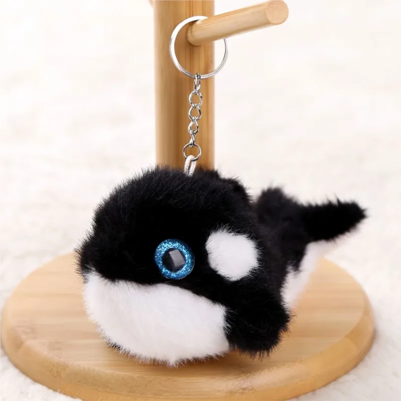 

Брелоки-подвески с морскими животными: имитация акулы, краба, бурого медведя, плюшевые игрушки, брелоки для женских сумок