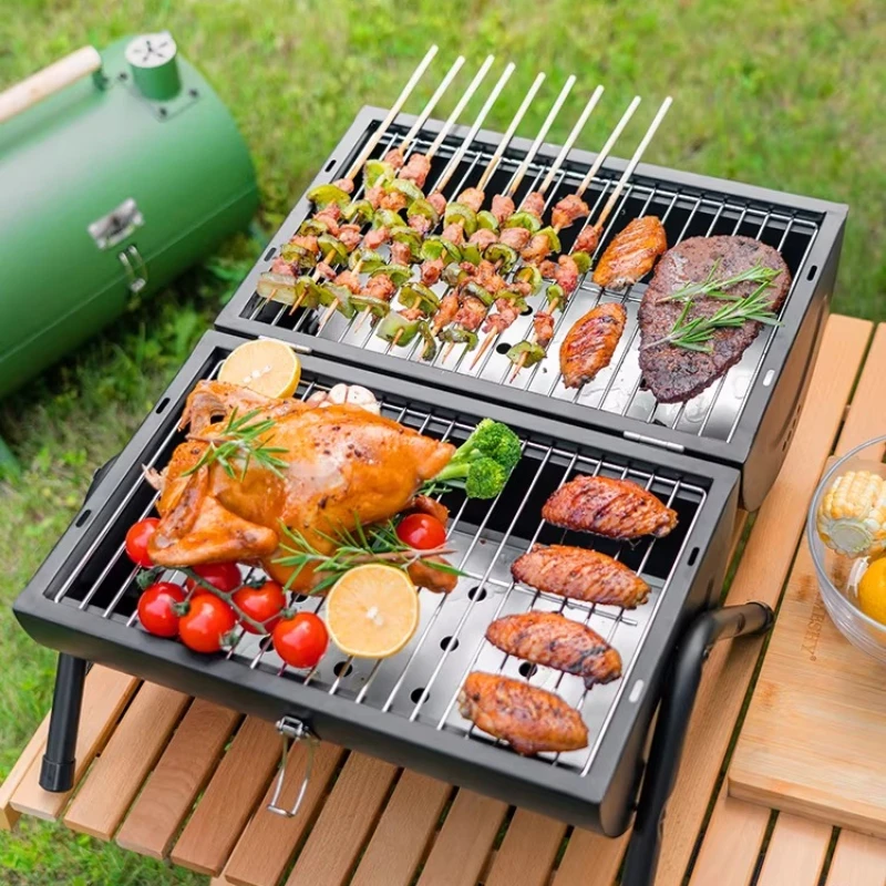 

Picnic Camping Portable BBQ Grill Outdoor BBQ Grill Household Cooking Utensils