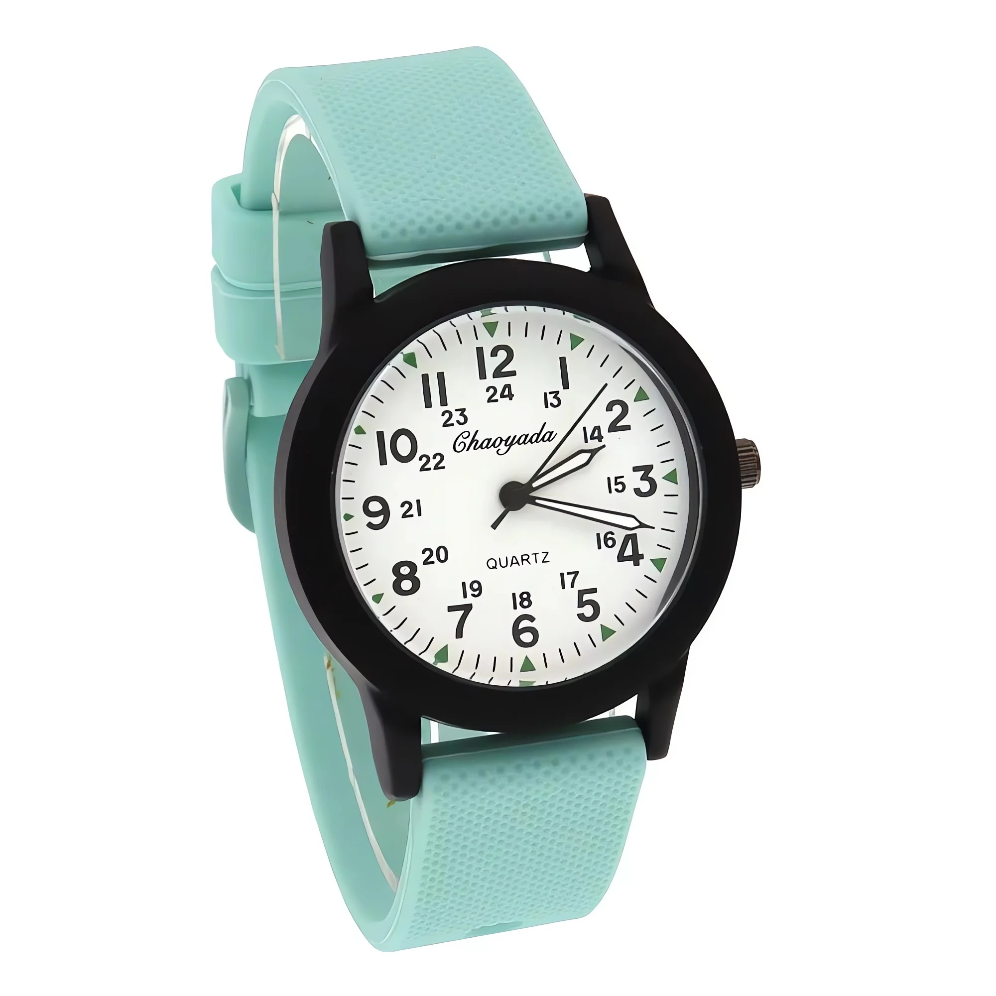 Kids Sports Quartz Watch Waterproof Silicone Strap Durable Water Resistant Wristwatch