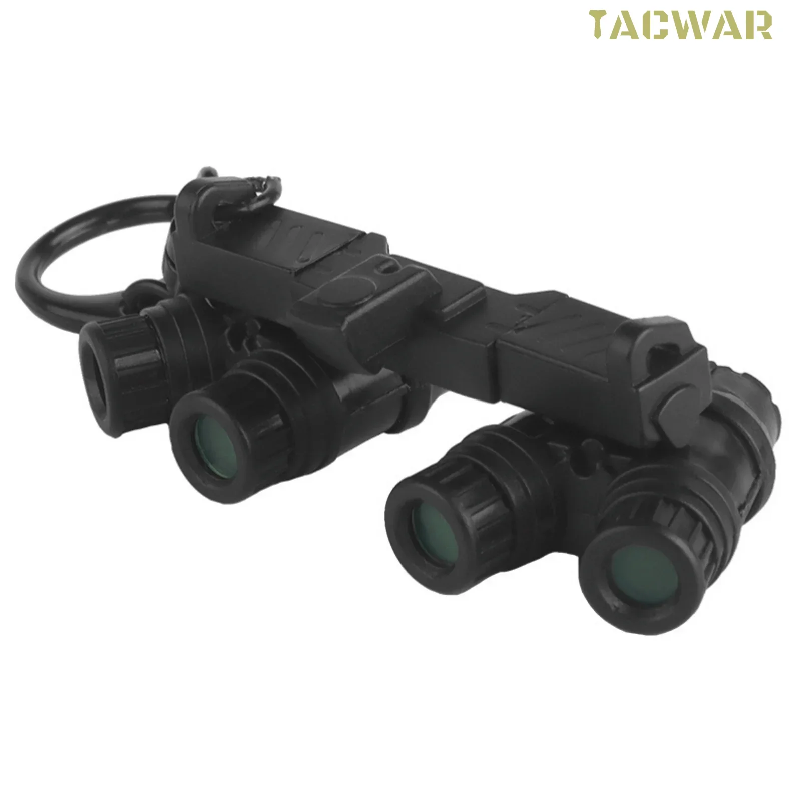 Mini Four-eye NVG Keychain, Both Sides Slide GPNVG18 Style Night Vision Model Cool Decoration Gift For Hunting Airsoft Outdoor