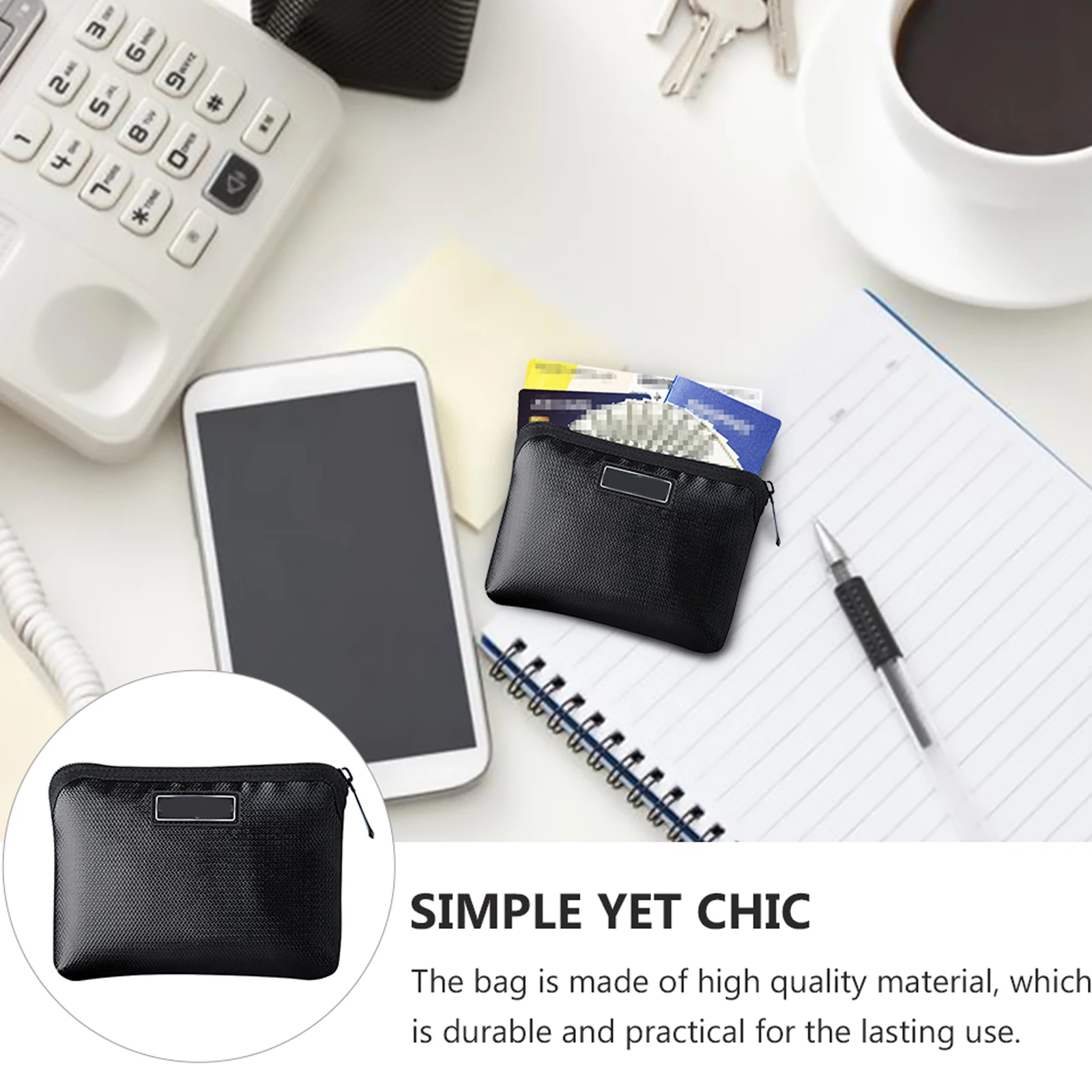 Lipo Bag Fireproof Documents Label Storage Shrapnel Explosion-proof Silicone Fiberglass Cloth