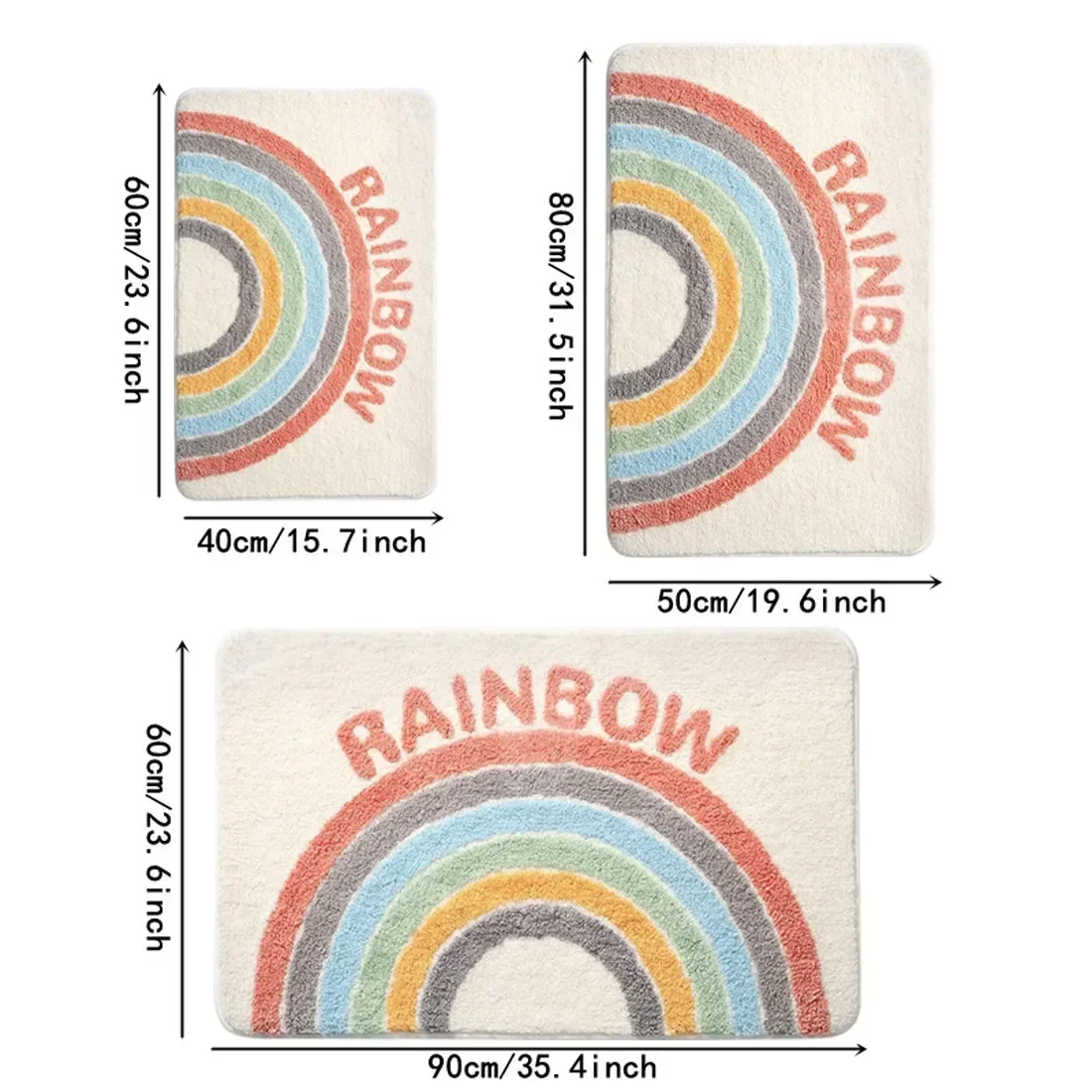 Cartoon Welcome Entrance Doormats Carpets Rugs for Home Bath Living Room Floor Stair Kitchen Hallway Non-Slip Rainbow Gamer 발매트