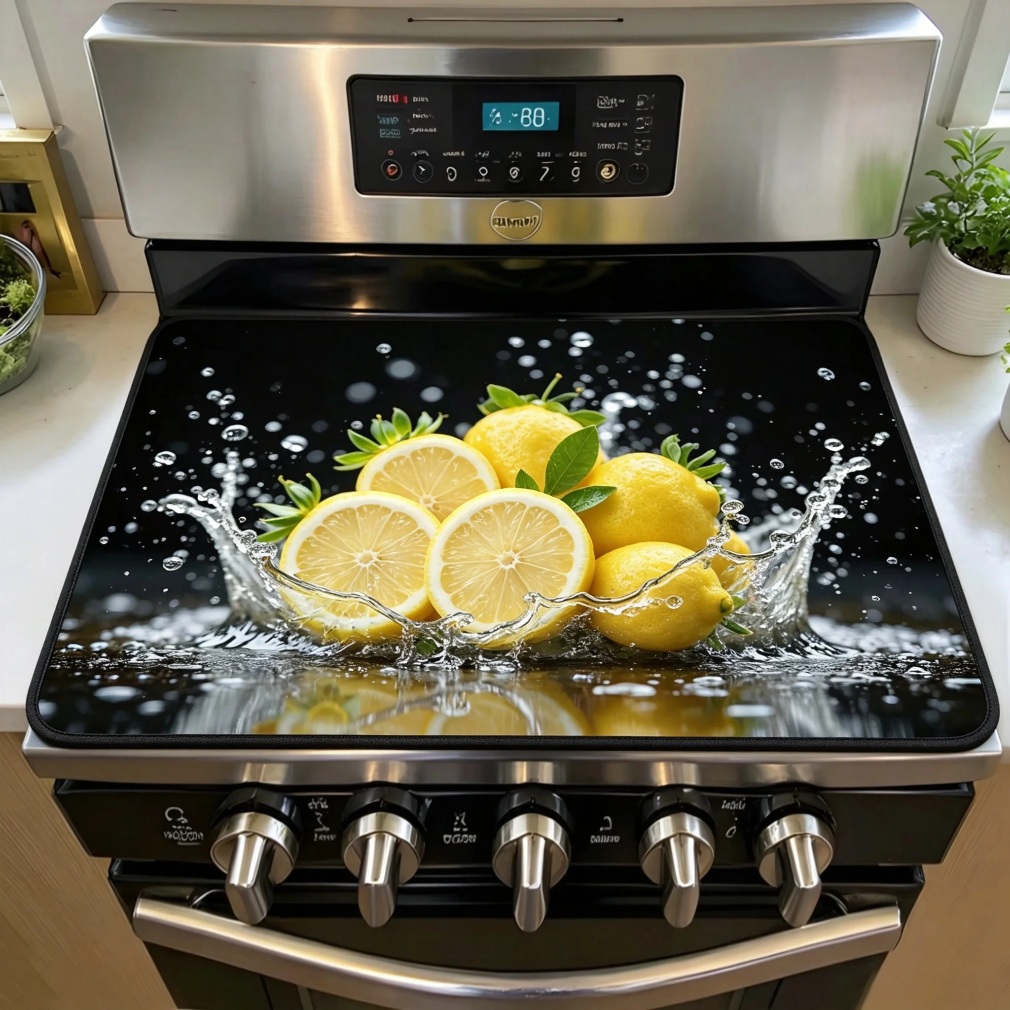 Non‑Slip Rubber Back Drying Mat, Super Absorbent Multi‑Functional Kitchen Countertop Dish Pad