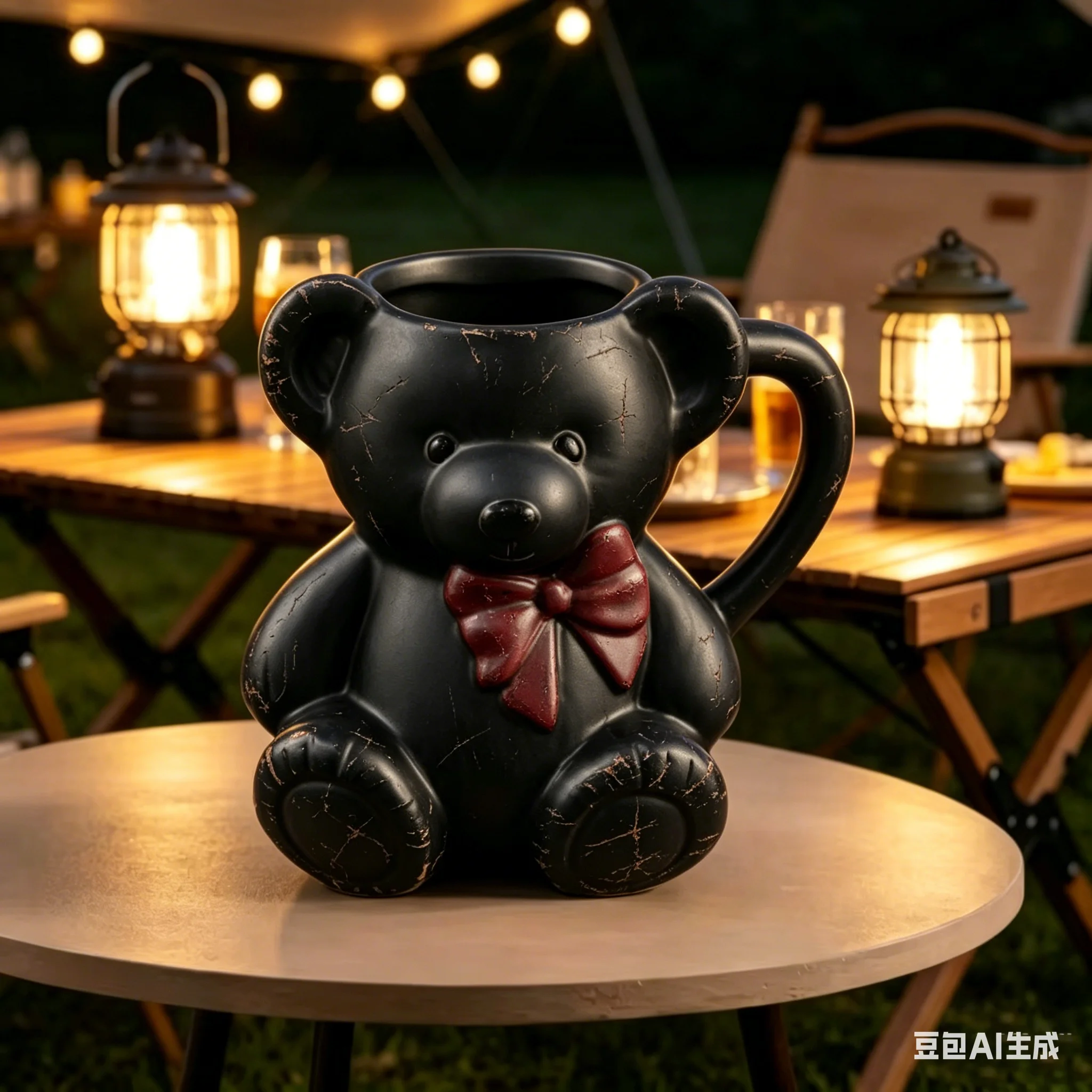Cute Teddy Bear Ceramic Mug, 320ml 3D Bear Shaped Coffee Cup with Handle, Home Drinkware, Collection Decorations