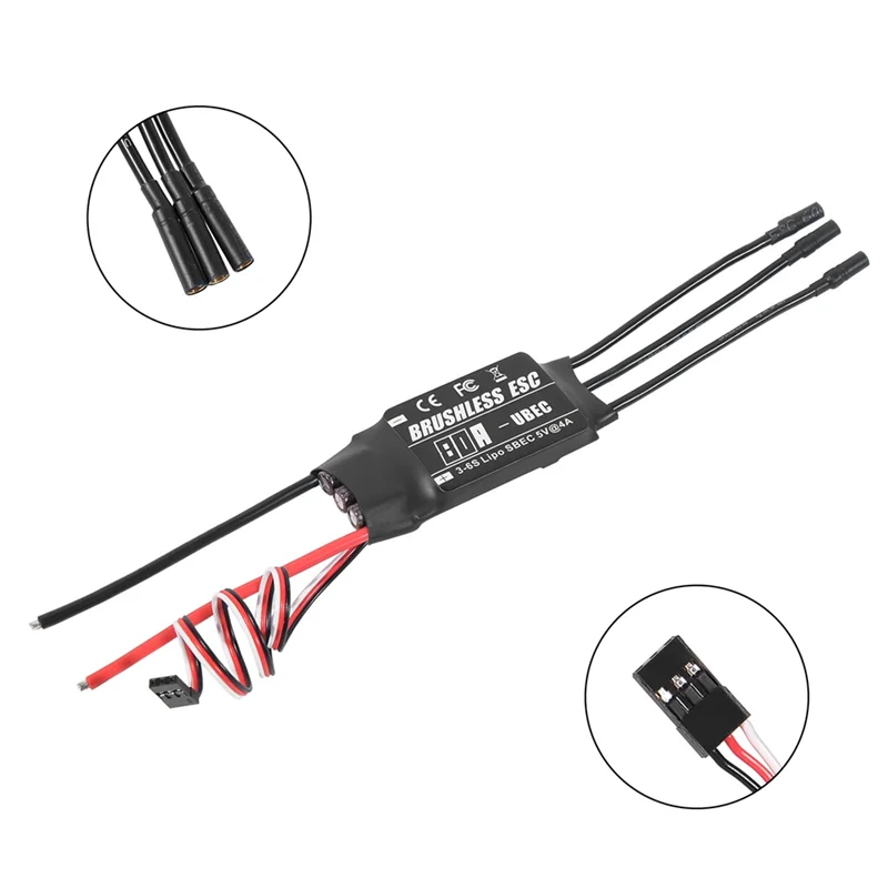 A19Q-Borstelloze ESC 2-3S Lipo Ondersteuning BEC Uitgang Met Programmeerkaart Voor RC Auto Boot Vliegtuigen DIY onderdelen