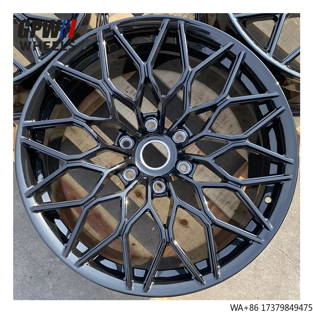 

GPW Custom Glossy Black 5X120 5X112 5X114.3 18 19 20 21 22 Monoblock Forged Wheels for M2 M3 M4 BMW Benz Ferrari Audi