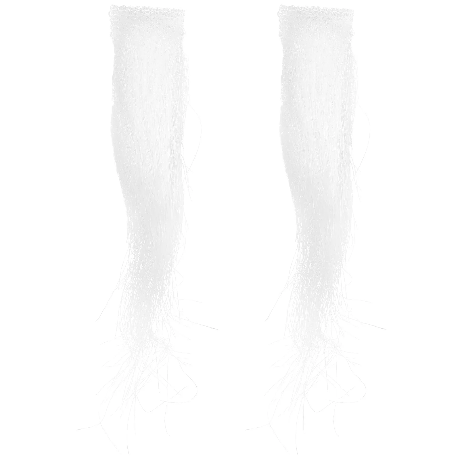 2 Pcs Santa Eyebrows White Fake Facial Hair Christmas Party Props for Masquerade Costume Carnival Xmas Holiday Accessories